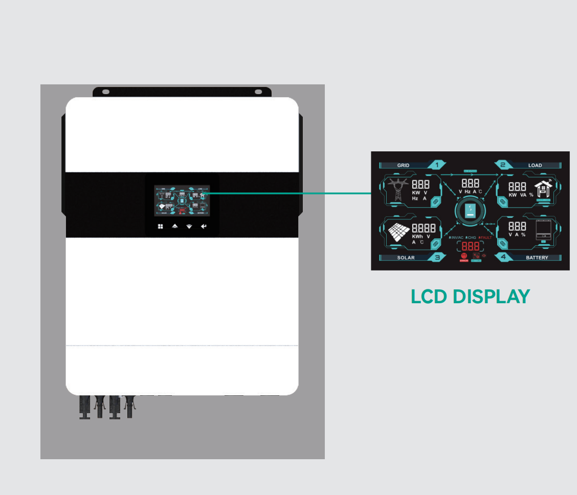 Pure Sine Wave Solar Power Inverters Single-Phase ON/OFF Grid Solar Inverter