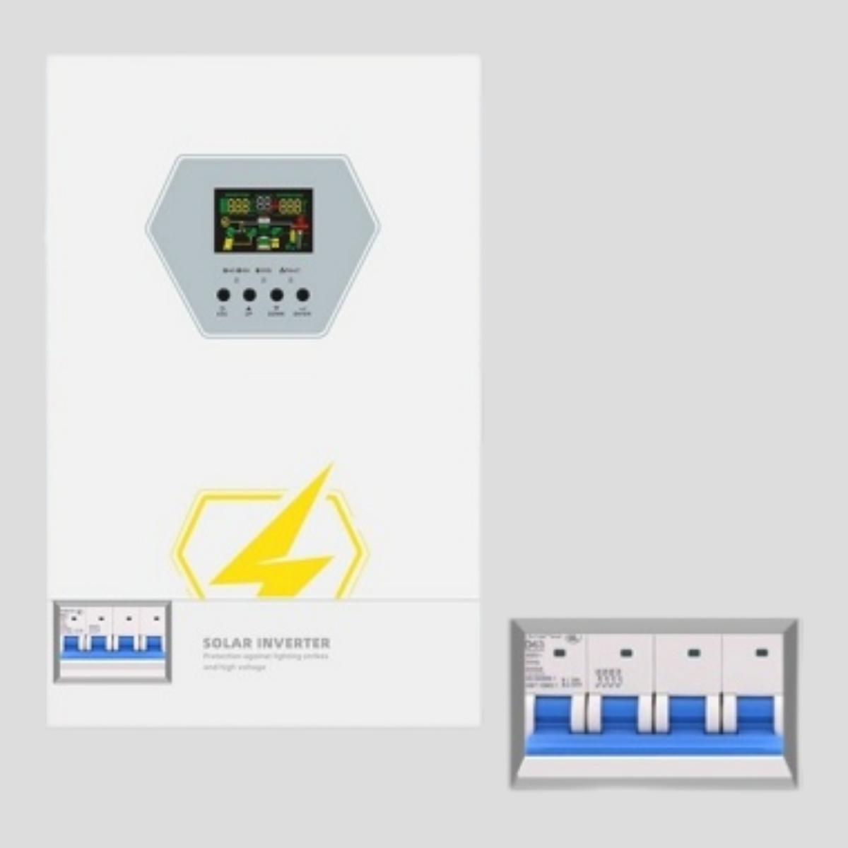 ID Seiries Lightning Protection 3000W~6500W Solar Inverter with 2400 RS232 Baud Rate 