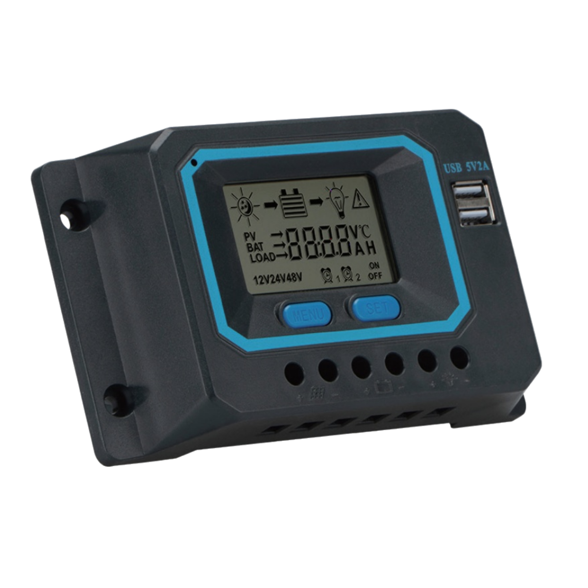 Solar KT Series 12V/24V/48V Auto PWM Solar Charge Controller Max PV Input 100V