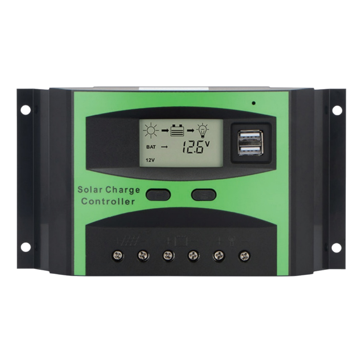 AT Series 12/24V Auto PWM Solar Charge Controller 10A-60A