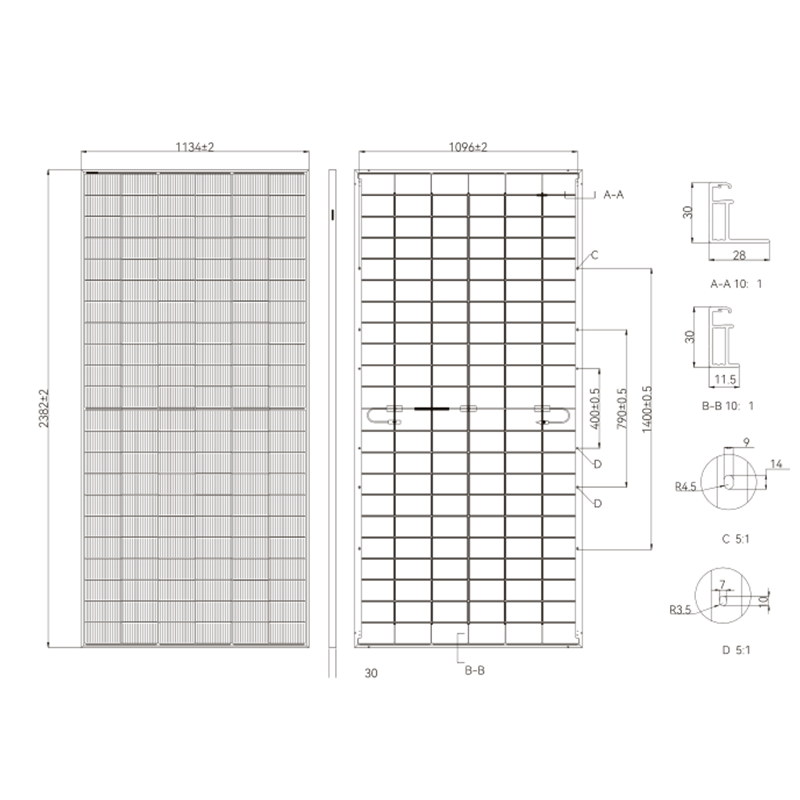 High Efficiency 32.5kg 1500V 182 MONO JTH620W N Type Bifacial HALF CUT SOLAR PANEL with Excellent 
