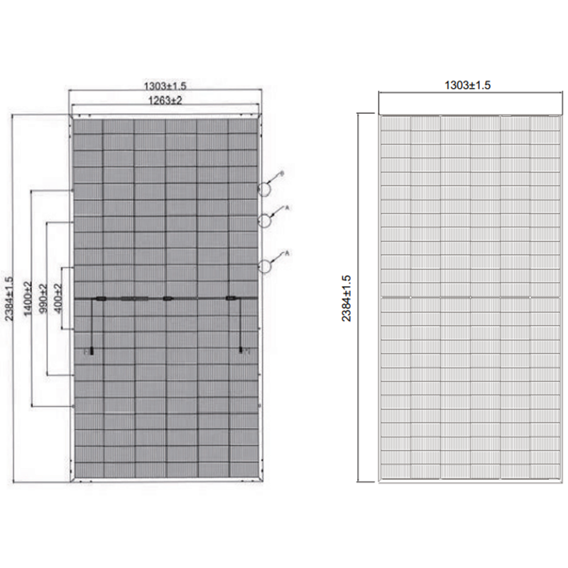 Durable Reliable Intelligent Manufacturing 182Mono JTH700W Type Solar Power Panels for Solar Pump System